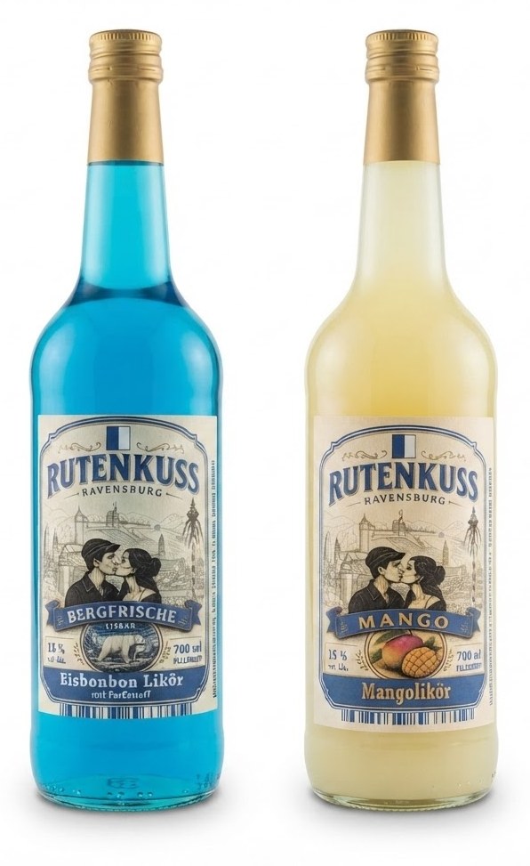 Rutenkuss Bergfrische und Mango, 0,7-Liter-Flaschen